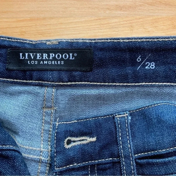 LIVERPOOL Dark Wash Straight Leg Jeans Size 6 - Picture 11 of 16
